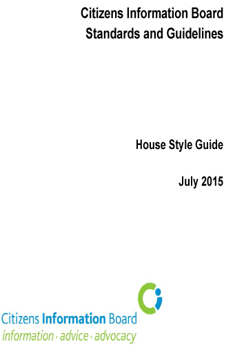 Cover of CIB House Style Guide (2015)
